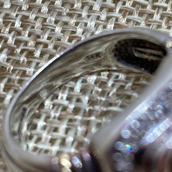 Citrine and Diamond Sterling Silver and 14K Gold Ring and Necklace Set - Picture 6 of 9